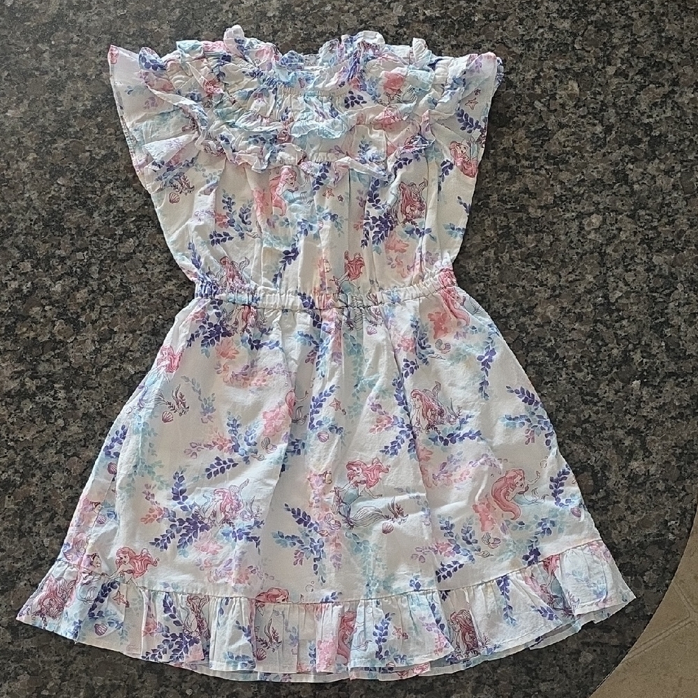 Disney Ariel Floral Ruffle Dress